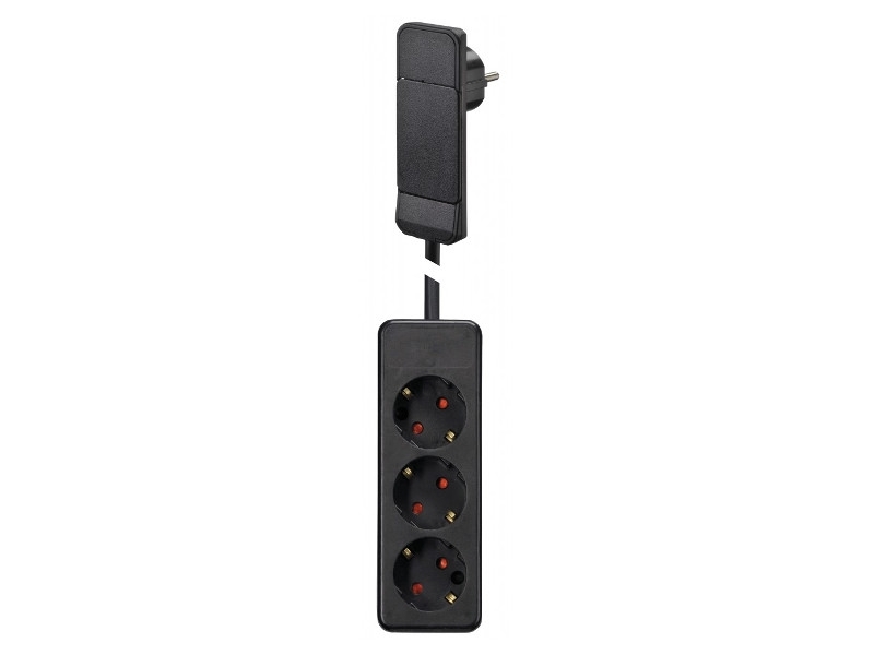 Bachmann SMART PLUG Flachstecker mit 3-fach Steckdosenleiste (933.014) schwarz Bachmann SMART PLUG Flachstecker mit 3-fach Steckdosenleiste (933.014) schwarz