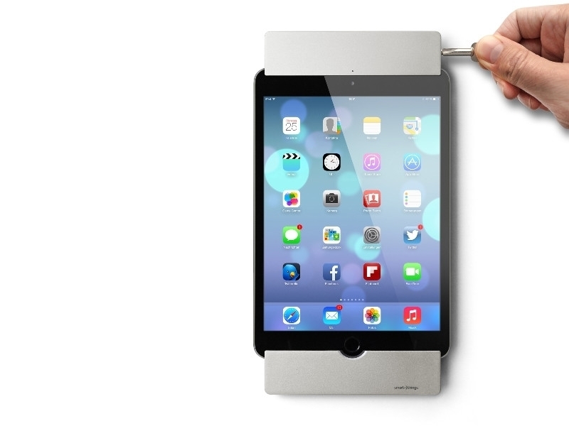 smart things sDock Mini iPad Wandhalterung silber Tablet abschließbar smart things sDock Mini iPad Wandhalterung silber Tablet abschließbar