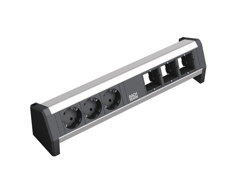 Bachmann DESK 1 3x Custom Modul 3x Steckdose 902.002 Bachmann DESK 1 3x Custom Modul 3x Steckdose 902.002