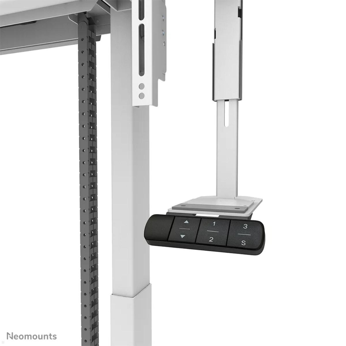 Neomounts MOVE Lift X Boden-Wand-Halterung 65-105 Zoll motorisiert, abschließbares Hardwarefach