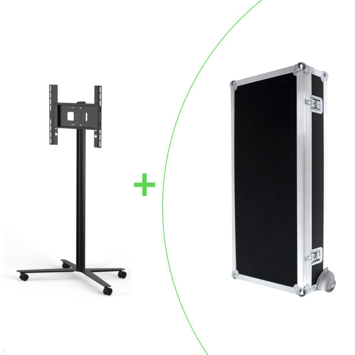 SMS Messekit mobiler Monitorständer Icon FM MT 1800 (2-teilig) + Transportcase, schwarz SMS Messekit mobiler Monitorständer Icon FM MT 1800 (2-teilig) + Transportcase, schwarz