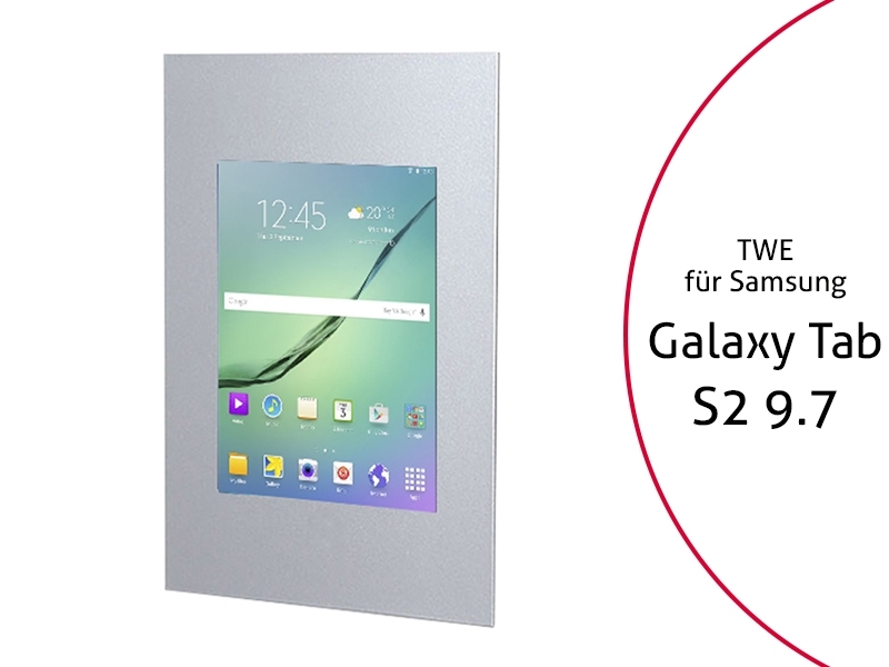TabLines TWE019S Tablet Wandeinbau für Samsung Tab S2 9.7, silber TabLines TWE019S Tablet Wandeinbau für Samsung Tab S2 9.7, silber