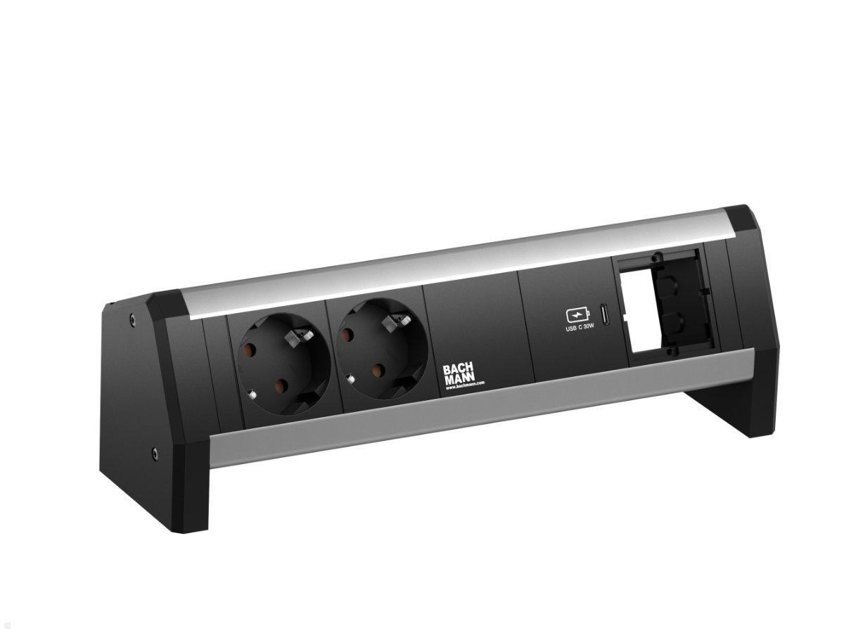 Bachmann DESK 1, 2x Steckdose, 1 USB C Charger 30W, 1 CM (902.0815) Bachmann DESK 1, 2x Steckdose, 1 USB C Charger 30W, 1 CM (902.0815)
