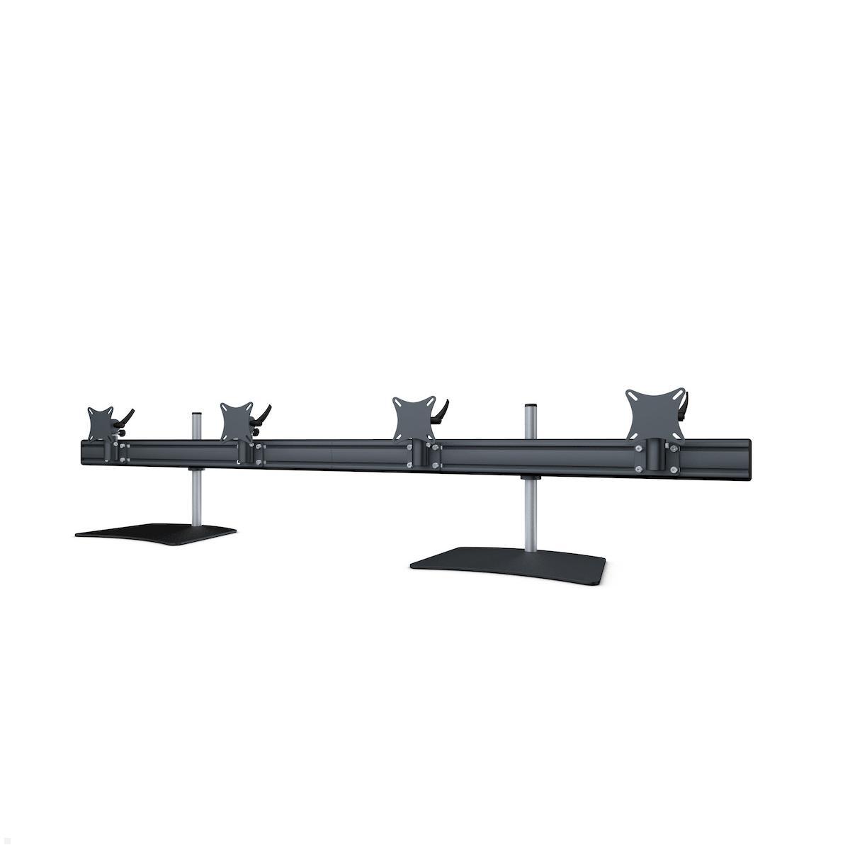 MonLines MTH287B Flat 4-fach Monitorhalterung mit Tischstandfuß bis 32 Zoll, schwarz MonLines MTH287B Flat 4-fach Monitorhalterung mit Tischstandfuß bis 32 Zoll, schwarz