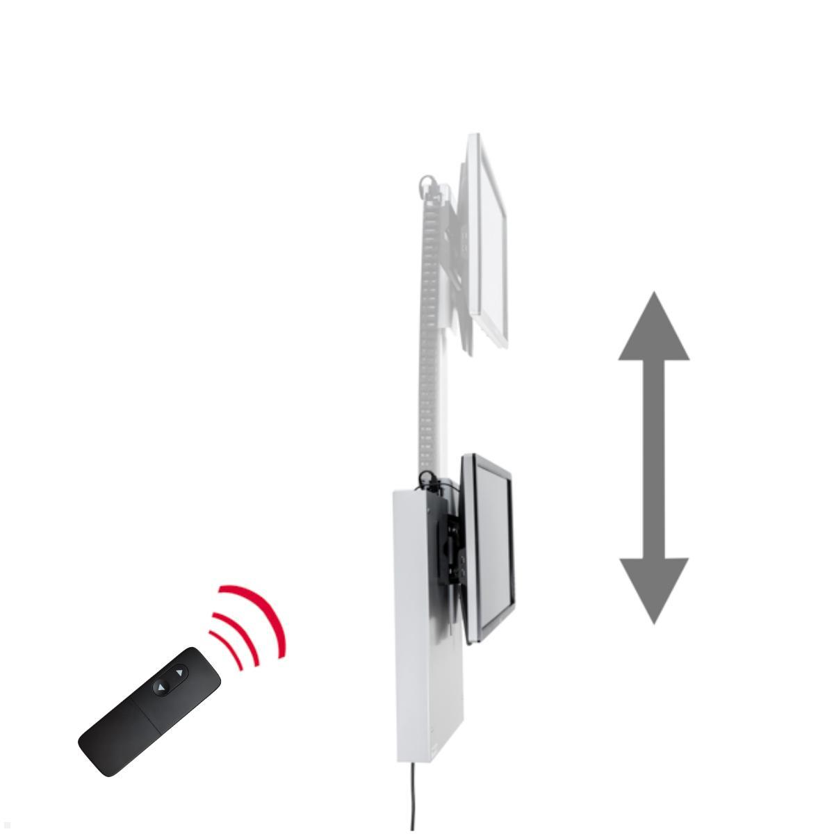 MonLines MLE675S TV Lift  Wandhalterung elektrisch mit Einhausung, 675mm, Höhenverstellbar mit Fernbedienung
