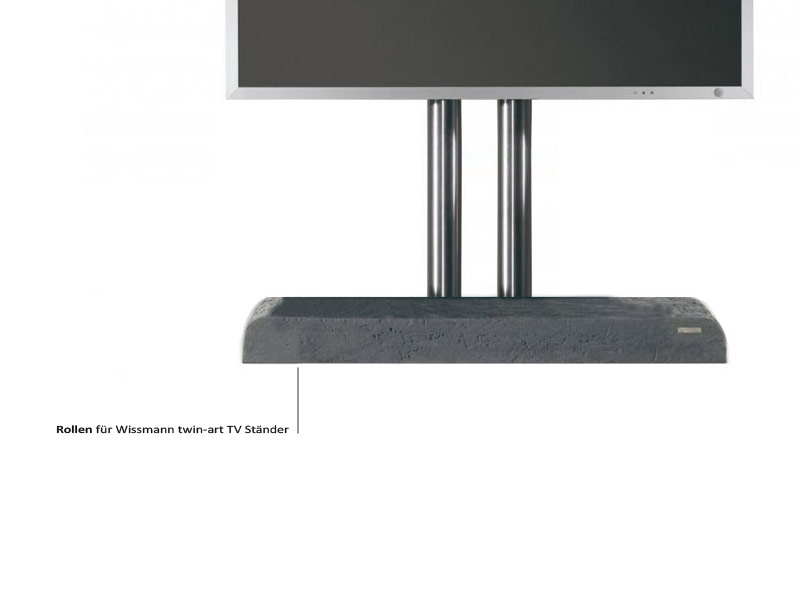 Wissmann Rollen für TV Standfuß twin art 114-RO Wissmann Rollen für TV Standfuß twin art 114-RO