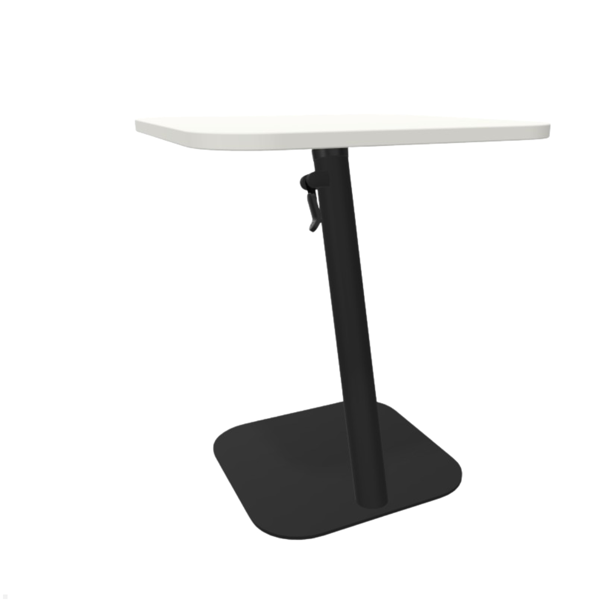 Dataflex Bento Laptoptisch 550-755mm höhenverstellbar, schwarz/weiß
