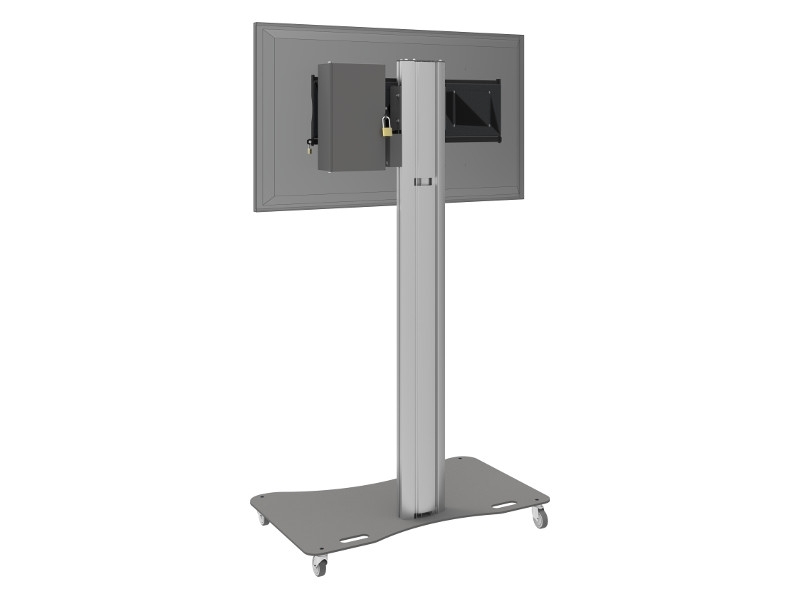 SmartMetals Zubehör abschließbares Mini PC / Thin-Client Gehäuse Beispiel Fuß mit Rollen