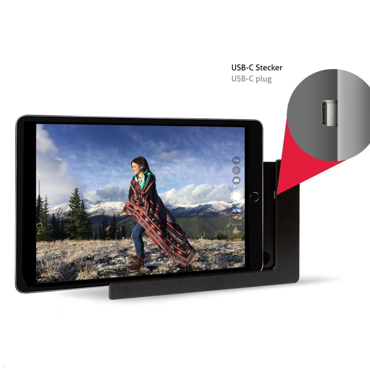 TabLines TWP058 Tablet Wandhalterung für Samsung Tab S12 Ultra 14.6, Rückseite Kabeldurchführung