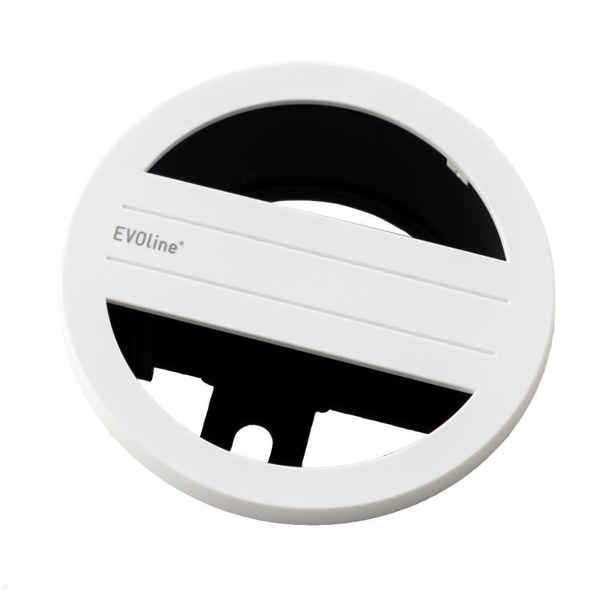 EVOline Circle80 Access Kabeldurchlass mit zwei Öffnungen, weiß EVOline Circle80 Access Kabeldurchlass mit zwei Öffnungen, weiß