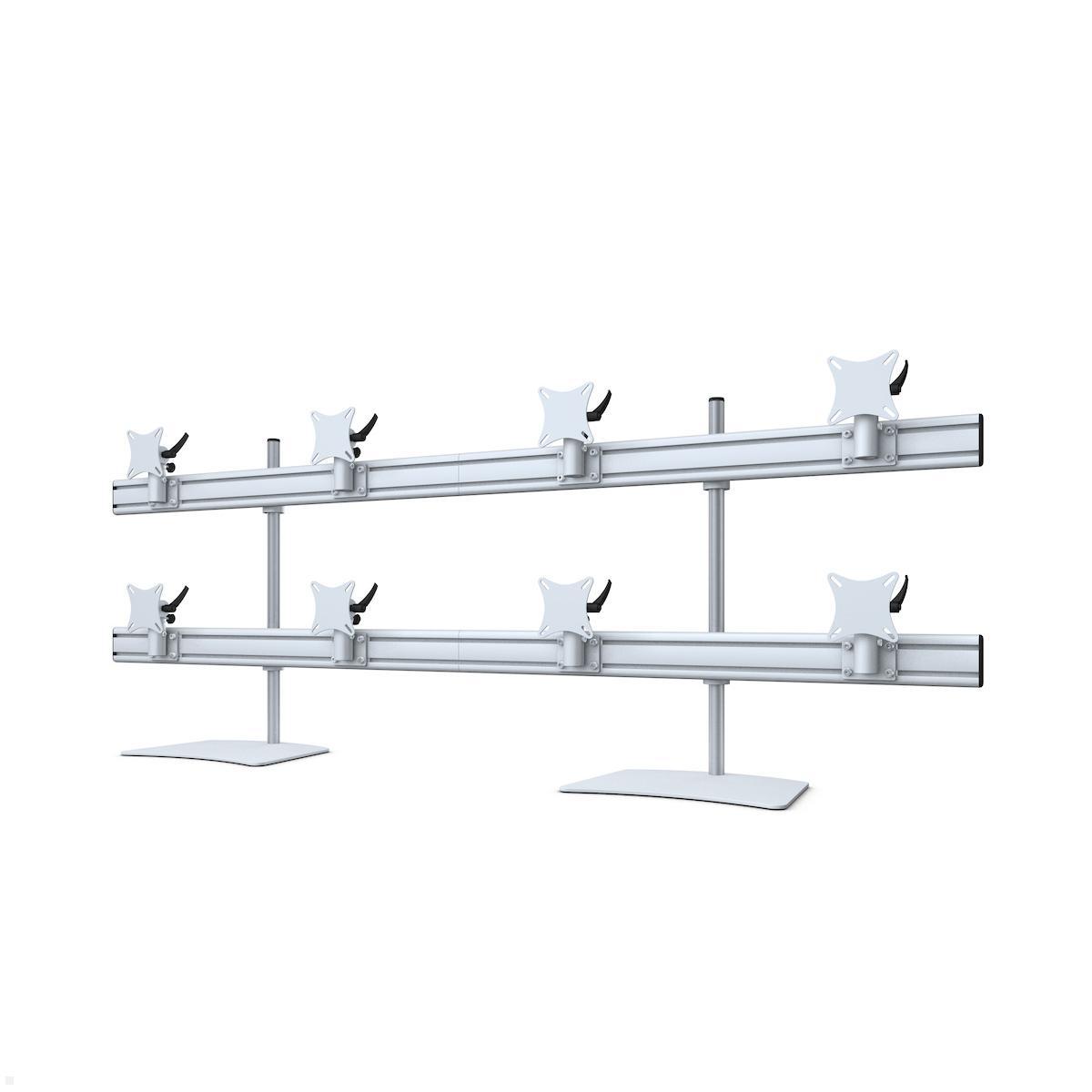 MonLines MTH288G Flat 4+4 Monitorhalterung mit Tischstandfuß bis 32 Zoll, grau MonLines MTH288G Flat 4+4 Monitorhalterung mit Tischstandfuß bis 32 Zoll, grau