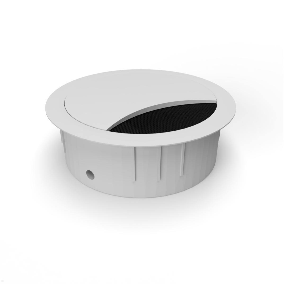 TecLines TKD001W Tisch Kabeldurchführung Kabeldurchlass 60x21 mm, weiß TecLines TKD001W Tisch Kabeldurchführung Kabeldurchlass 60x21 mm, weiß