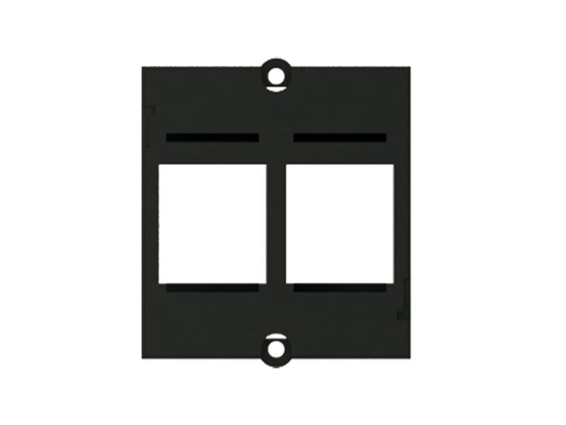 Bachmann Custom Modul 2x Keystone Aufnahme, schwarz (917.000) Bachmann Custom Modul 2x Keystone Aufnahme, schwarz (917.000)