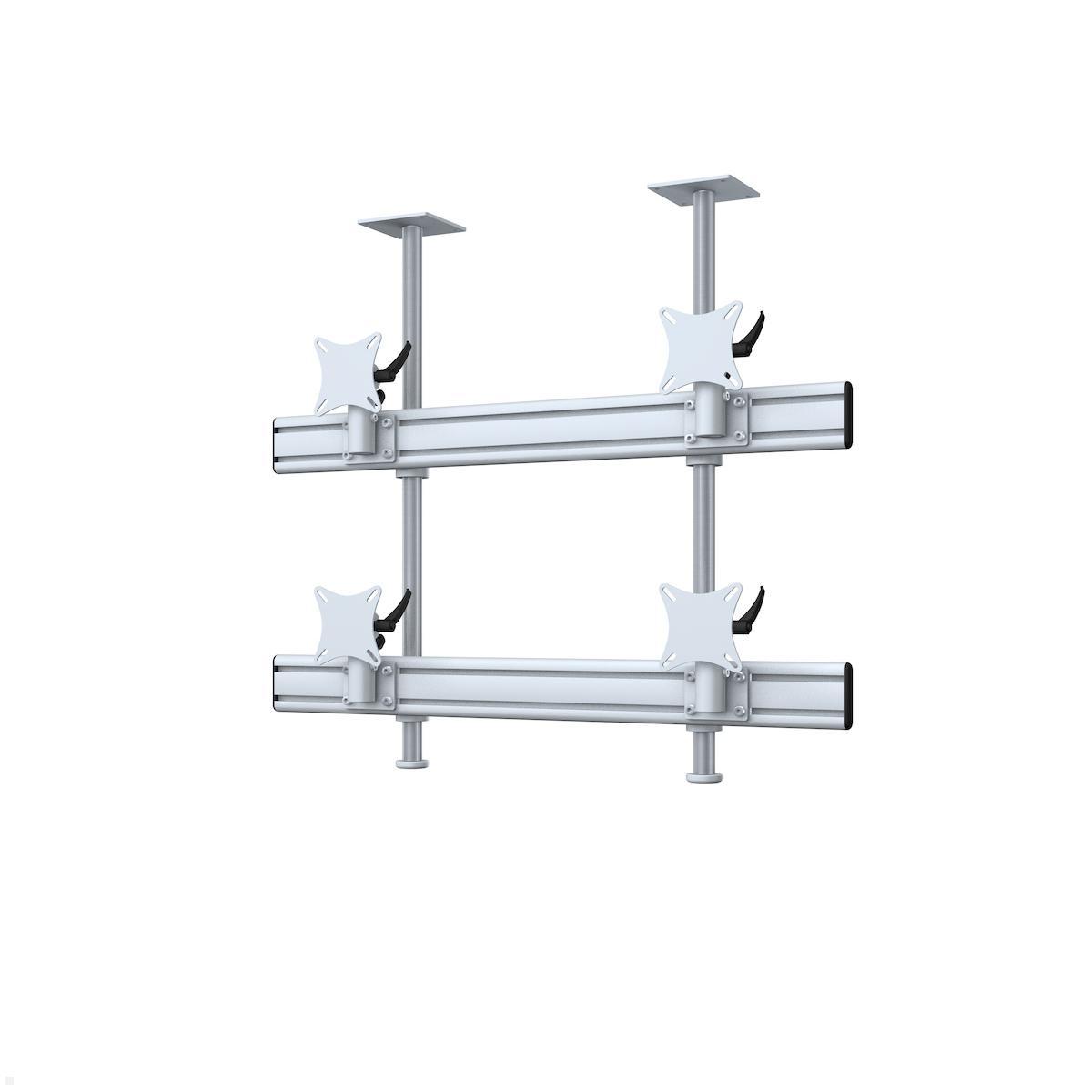 MonLines MDH221G Flat 2+2 Monitor Deckenhalterung bis 32 Zoll, grau MonLines MDH221G Flat 2+2 Monitor Deckenhalterung bis 32 Zoll, grau