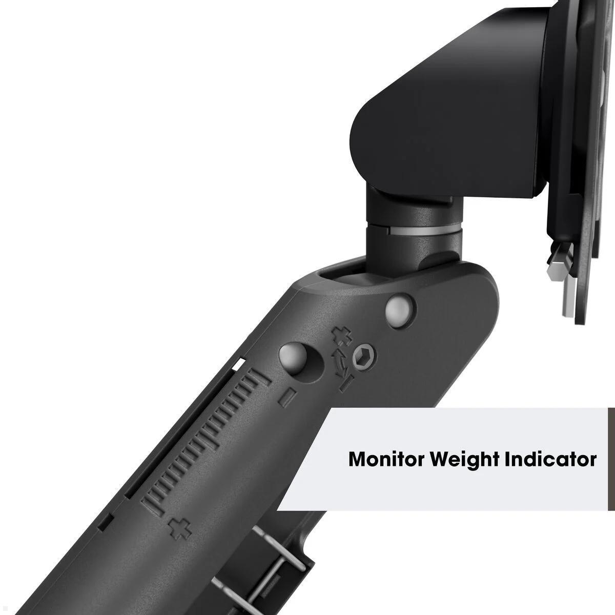 Vogels Motion Plus MOMO 4127B Monitor Tischhalterung neigbar, schwarz, neigbare Displayhalterung Büro