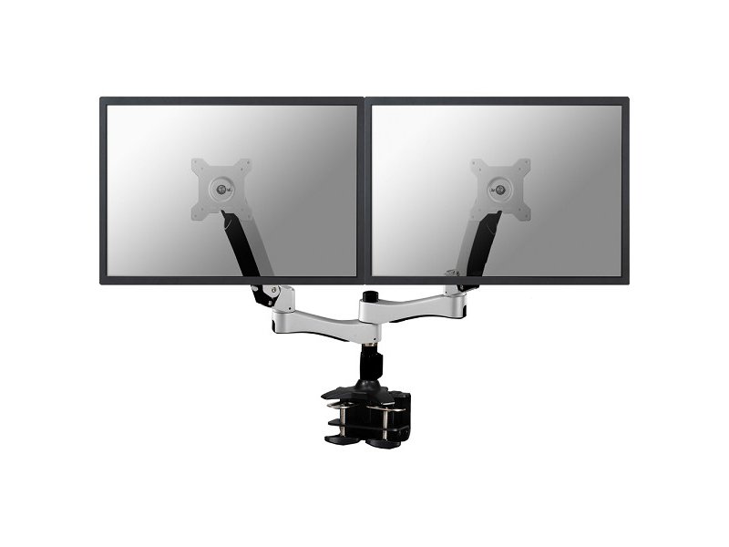 Neomounts FPMA-D980D Doppelmonitorhalterung mit Tischklemme, silber Neomounts FPMA-D980D Doppelmonitorhalterung mit Tischklemme, silber