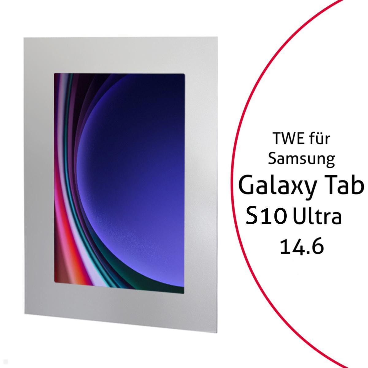 TabLines TWE123S Tablet Wandeinbau für Samsung Tab S10 Ultra 14.6, silber