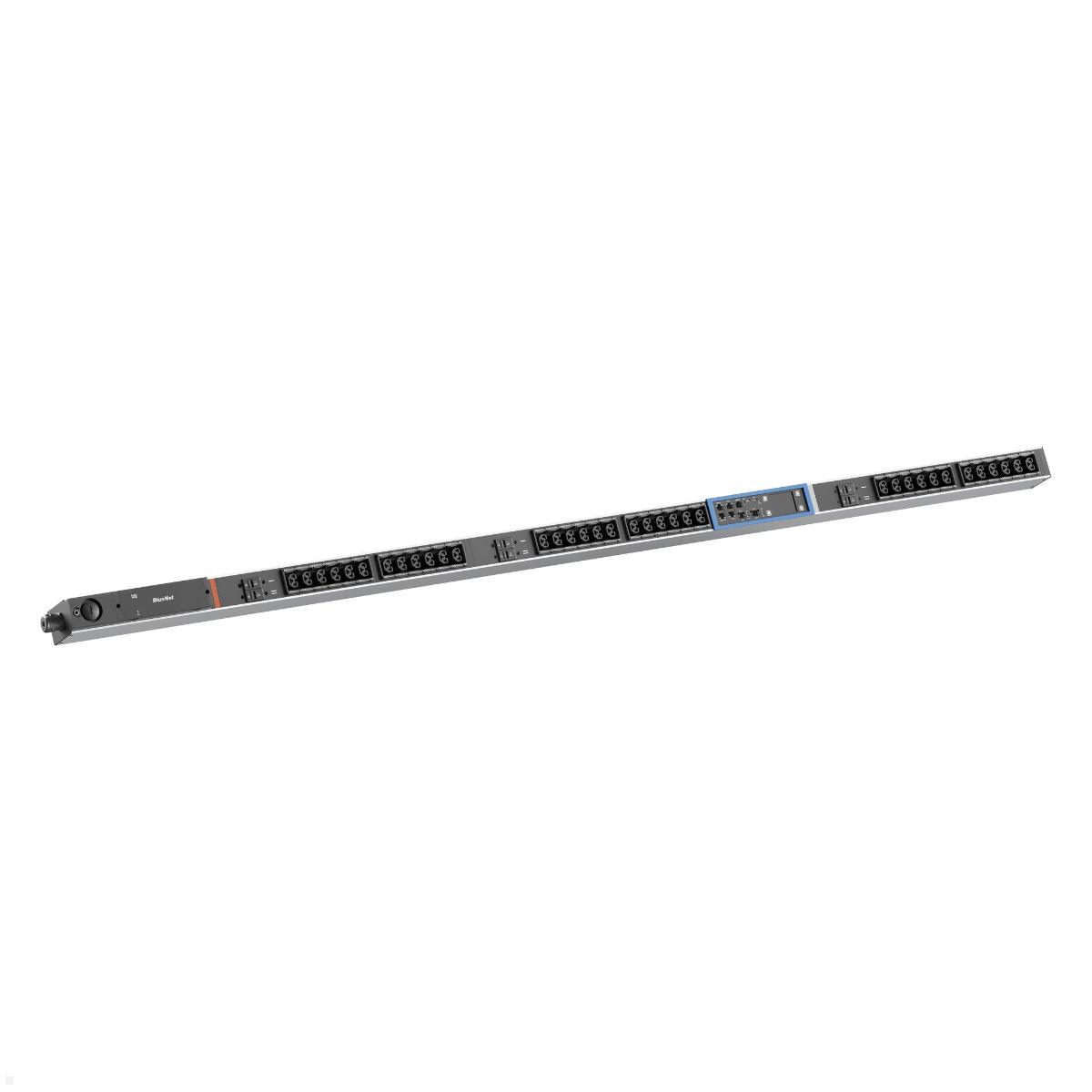 Bachmann BN PRO M+ Metered – 32A Rack PDU mit 36xCombo 6xMCB, 3,0m CEE 32A/5p (BM0024761), 36 Steckdosen Rack PDU