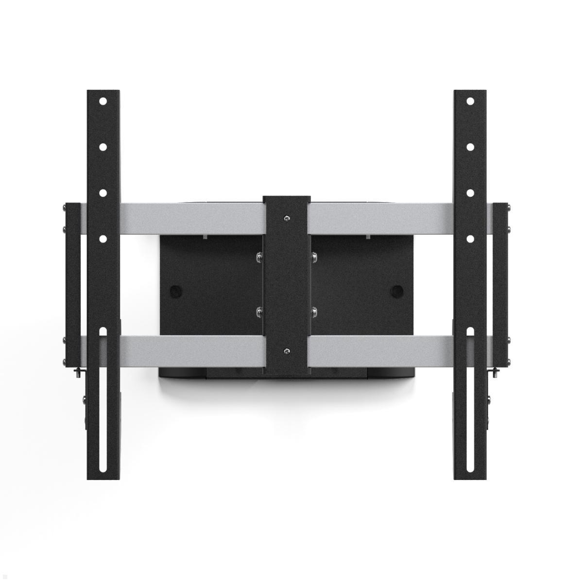 SMS ICON 3D Medium TV Wandhalter schwenkbar (14-002-5), silber/schwarz Frontansicht SMS ICON 3D Medium TV Wandhalter schwenkbar (14-002-5), silber/schwarz Frontansicht