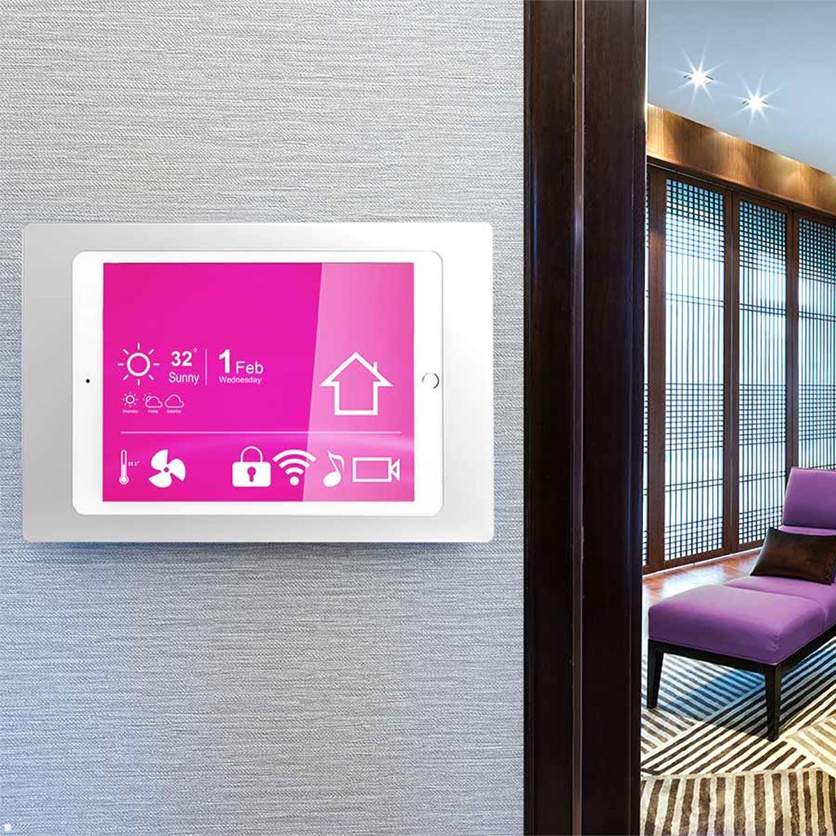 TabLines TWH028W iPad Wandhalterung für Apple iPad 10.2 (7./8./9. Gen.), weiß, Anwendung TabLines TWH028W iPad Wandhalterung für Apple iPad 10.2 (7./8./9. Gen.), weiß, Anwendung