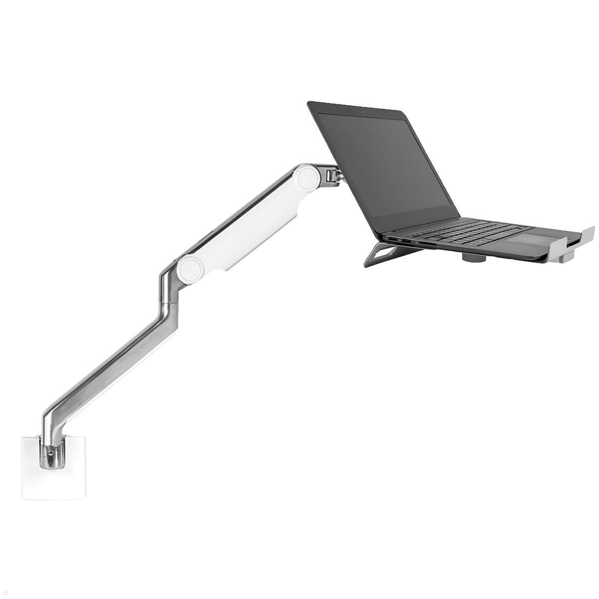 Humanscale M2.1 Laptop Wandhalterung mit Schwenkarm schräg, weiß Humanscale M2.1 Laptop Wandhalterung mit Schwenkarm schräg, weiß