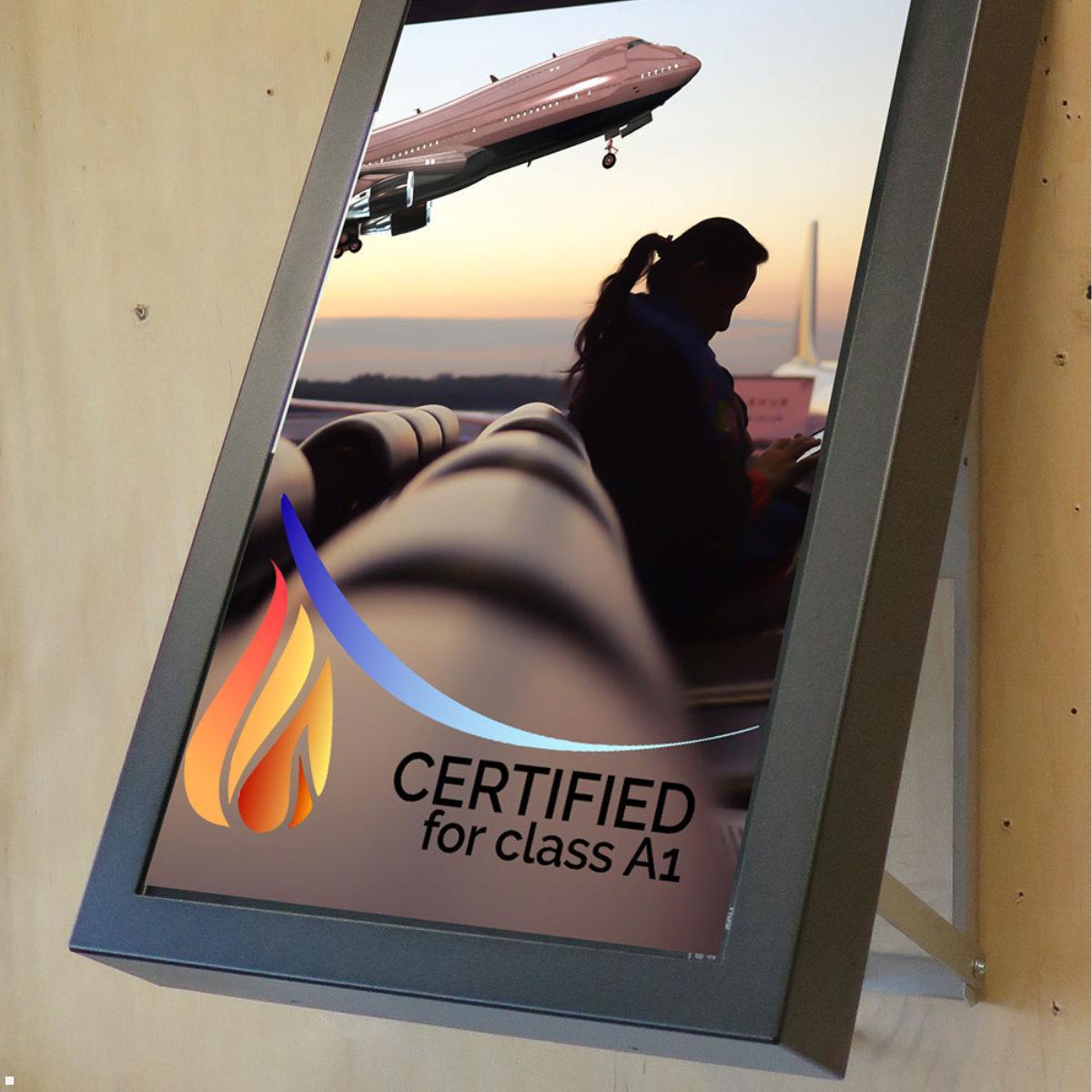 Distec BLO-Line A1 Brandschutz Monitor 42 Zoll PME Blende quer (DS-92-059Q) Wandhalterung