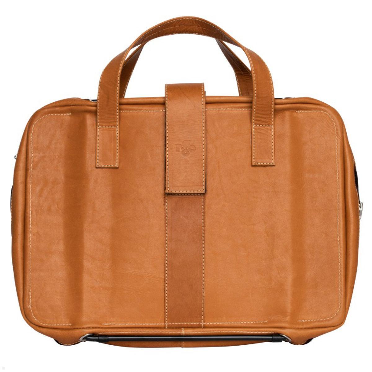 R-Go Viva Laptoptasche mit höhenverstellbarem Laptop Ständer, braun, Vorderseite R-Go Viva Laptoptasche mit höhenverstellbarem Laptop Ständer, braun, Vorderseite