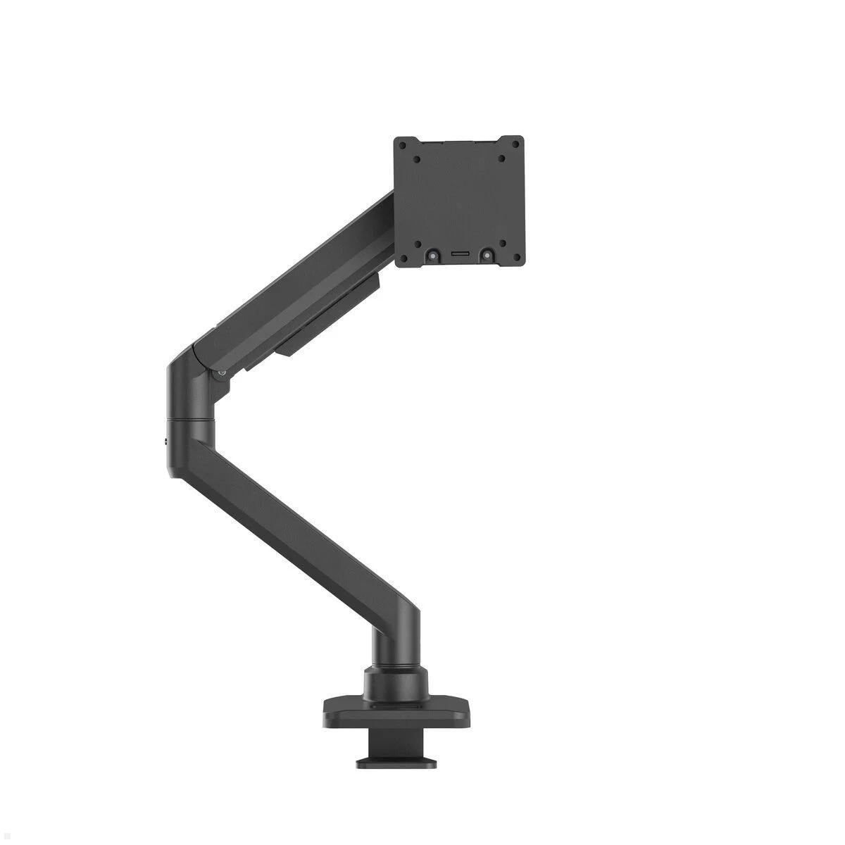 Vogels Essential M3011B Monitor Tischhalterung höhenverstellbar 27 cm, schwarz, kompakter Monitorarm Schreibtisch