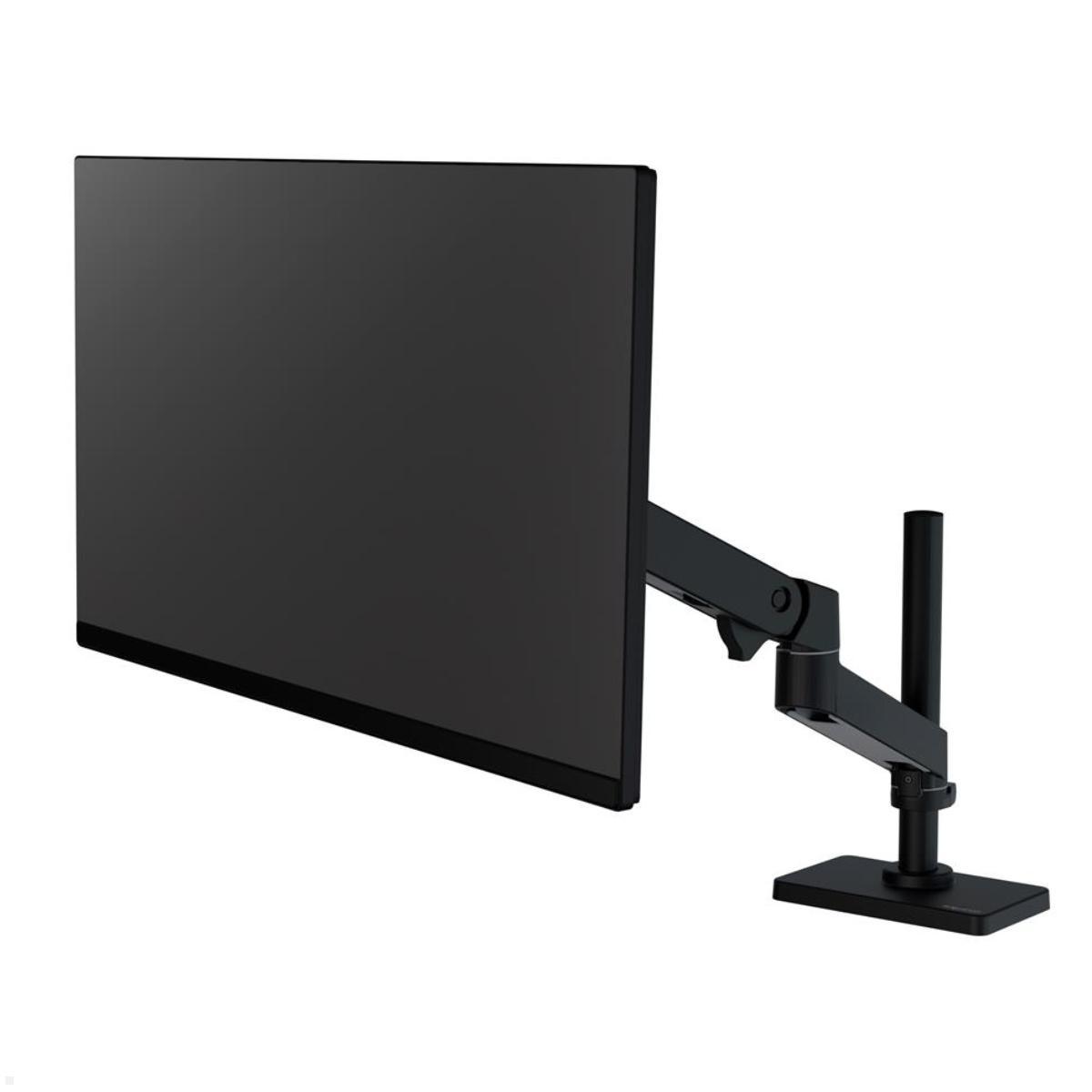 Ergotron LX Pro Monitor Tischhalterung mit hoher Säule (45-695-292), seitliche Vorderansicht