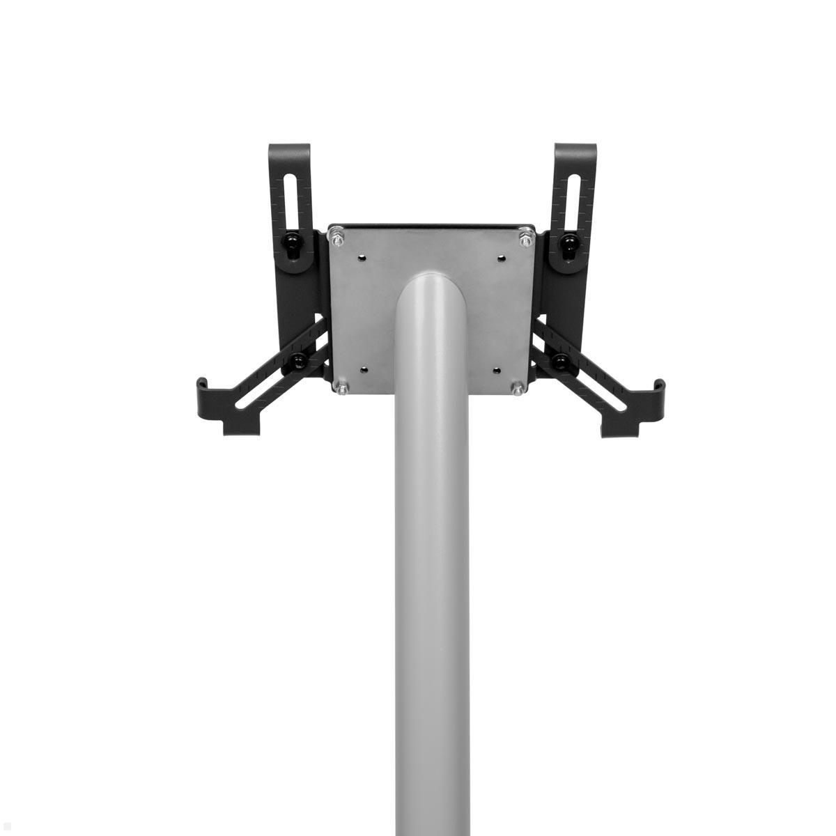 TabLines TBSfix002S Bodenständer mit Universal Tablethalter bis 12.9 Zoll, Rückseite, voll ausgefahren TabLines TBSfix002S Bodenständer mit Universal Tablethalter bis 12.9 Zoll, Rückseite, voll ausgefahren