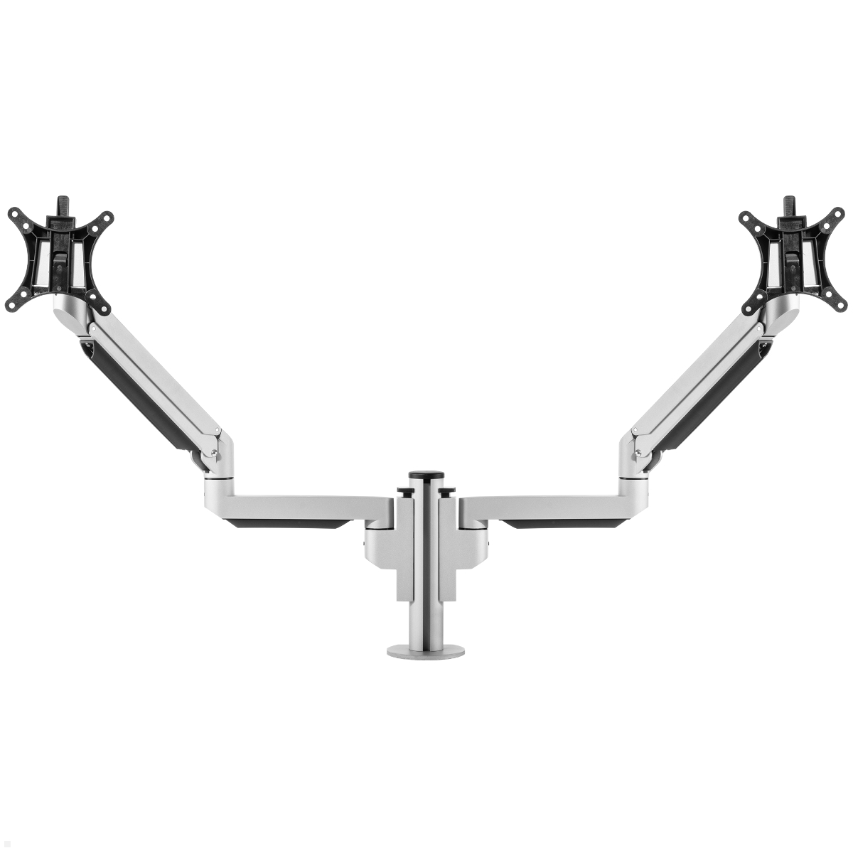 Fellowes Galaxy Dual Monitor Tischhalterung mit Klemme (100091464), silber