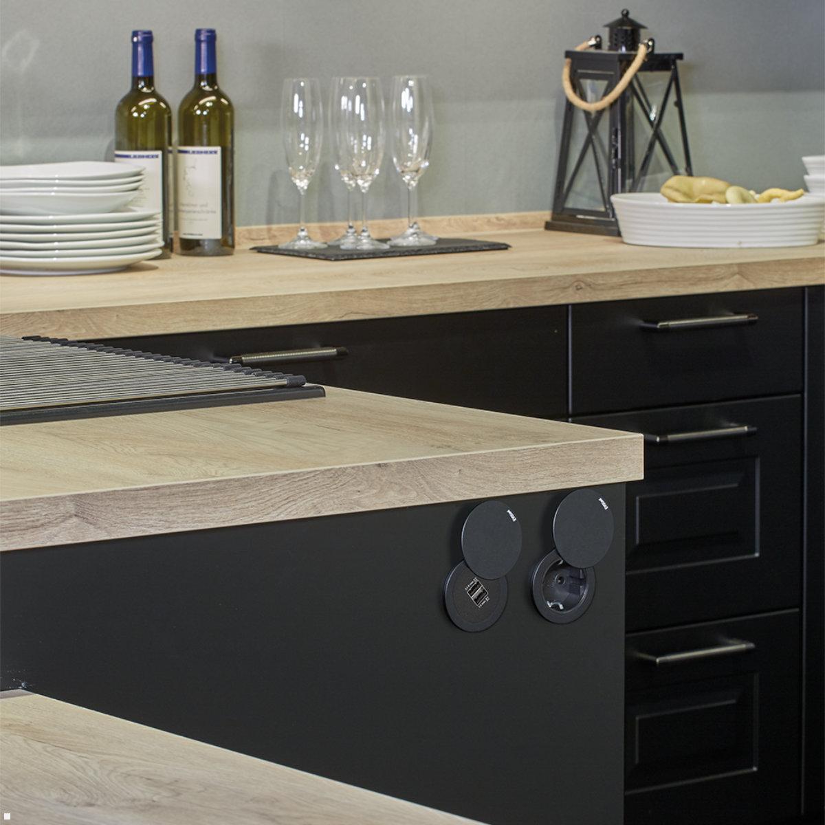 EVOline One USB-Charger A/C mit Deckel, weiß, Beispiel, Abb. ähnlich EVOline One USB-Charger A/C mit Deckel, weiß, Beispiel, Abb. ähnlich