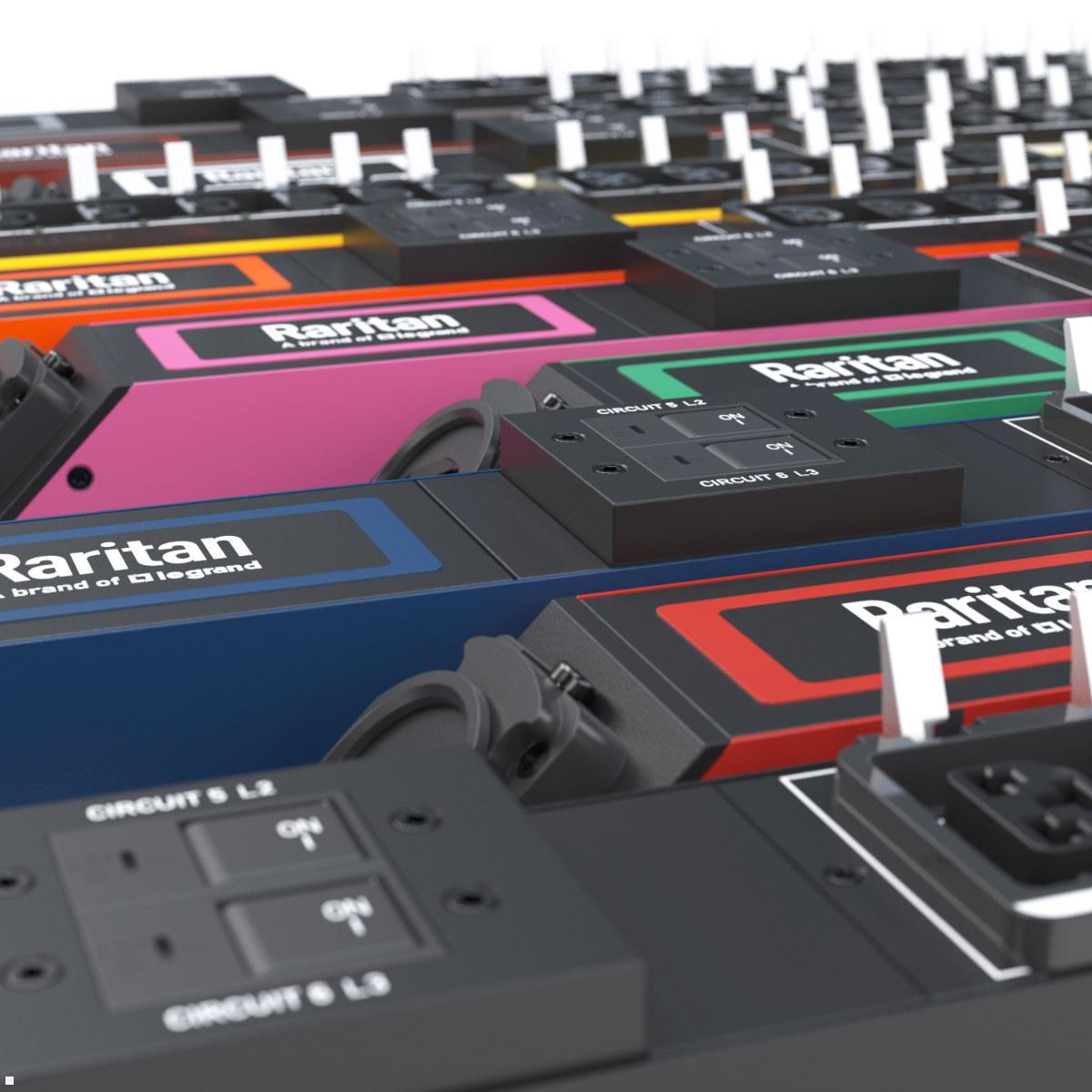 Legrand Raritan iX Rack-PDU 0U mit 18xHDOT C13 / 18xCx, 3-phasig 400V 32A, Outlet Metered/Switched RCM (PX4-5699-E7M28V2), Legrand PDU Serverrack