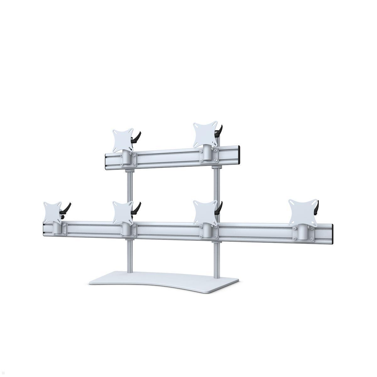 MonLines MTH291G Flat 4+2 Monitorhalterung mit Tischstandfuß bis 19 Zoll, grau MonLines MTH291G Flat 4+2 Monitorhalterung mit Tischstandfuß bis 19 Zoll, grau