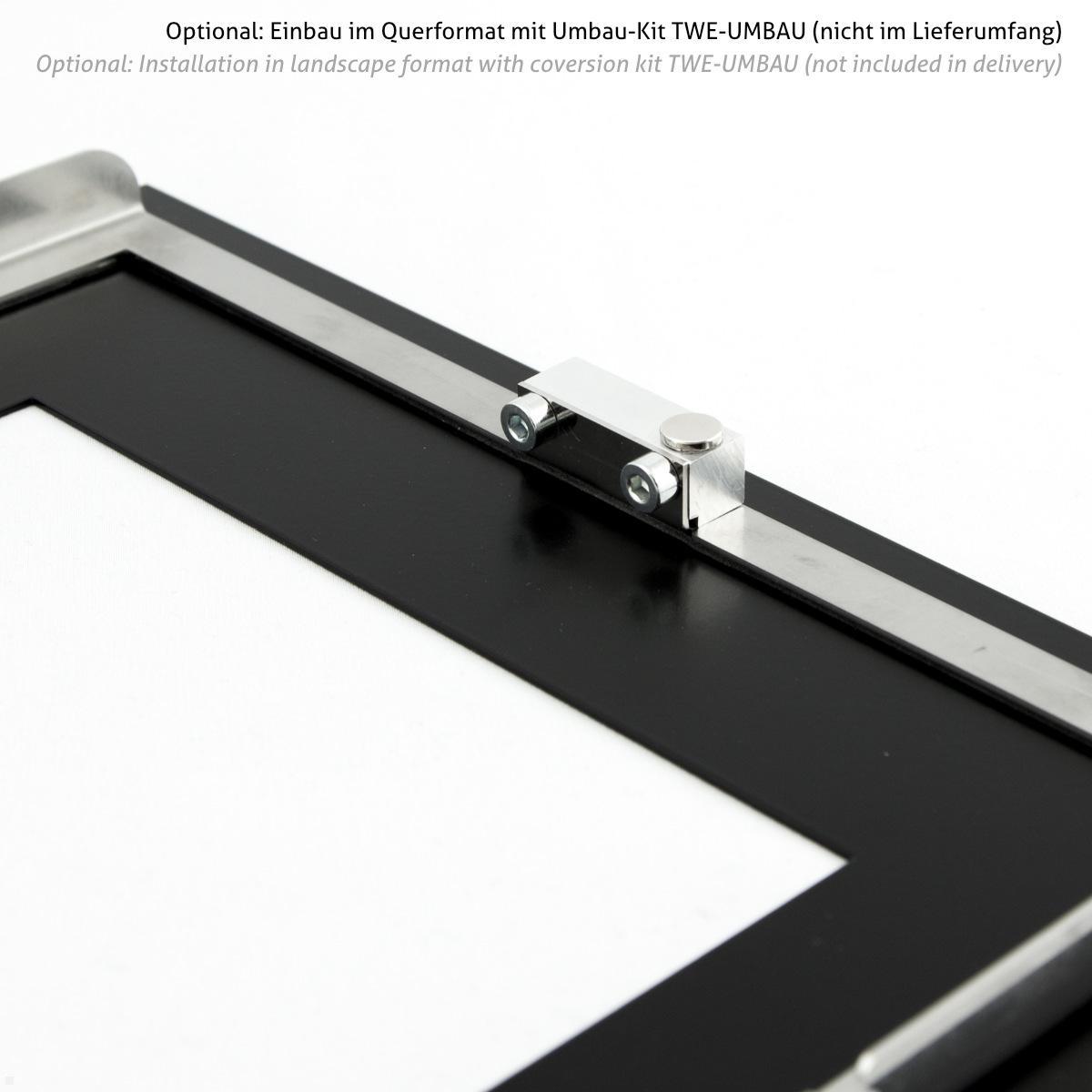 TabLines TWE128 Tablet Wandeinbau für Apple iPad Air 13.0 (M3), auch im Querformat