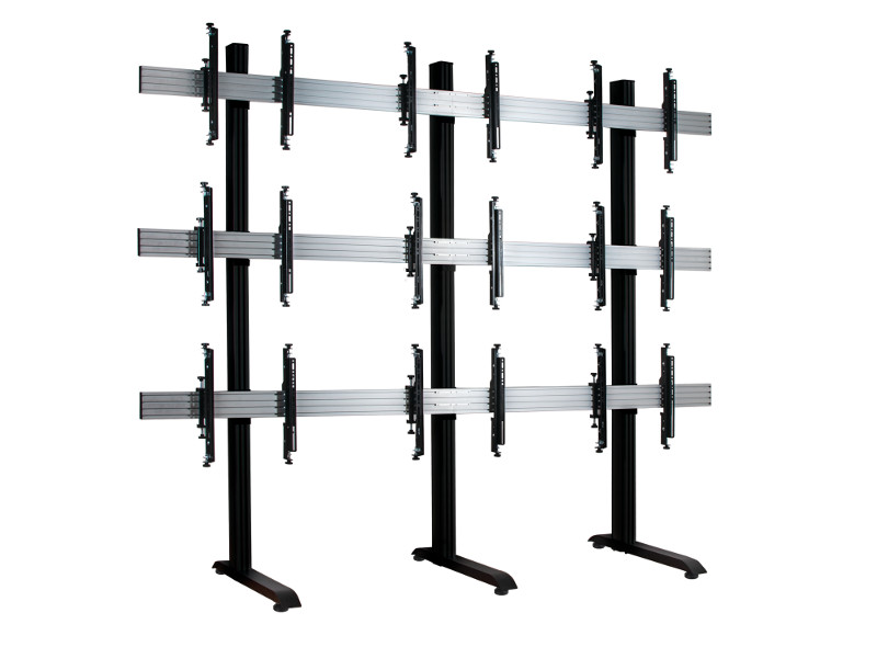 B-Tech BT8370-3x3/BB System X Video Wall Standfuß 46"-55" B-Tech BT8370-3x3/BB System X Video Wall Standfuß 46"-55"