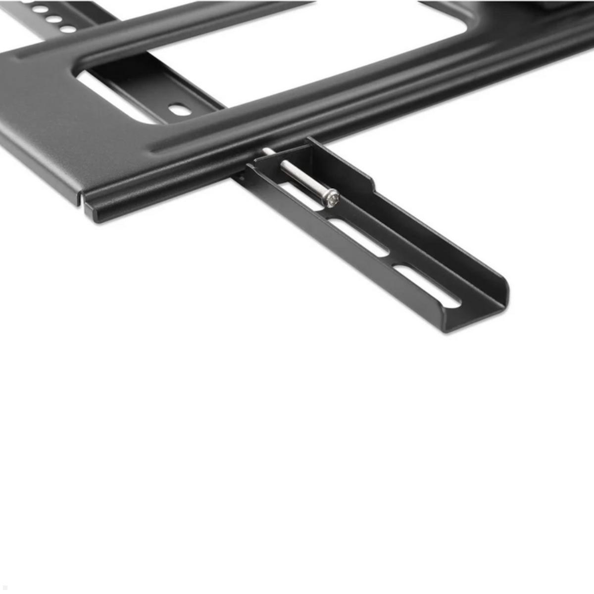 MonLines MWH036B flache Outdoor TV Wandhalterung 37-86 Zoll, diebstahlsicher, Feinjustierung