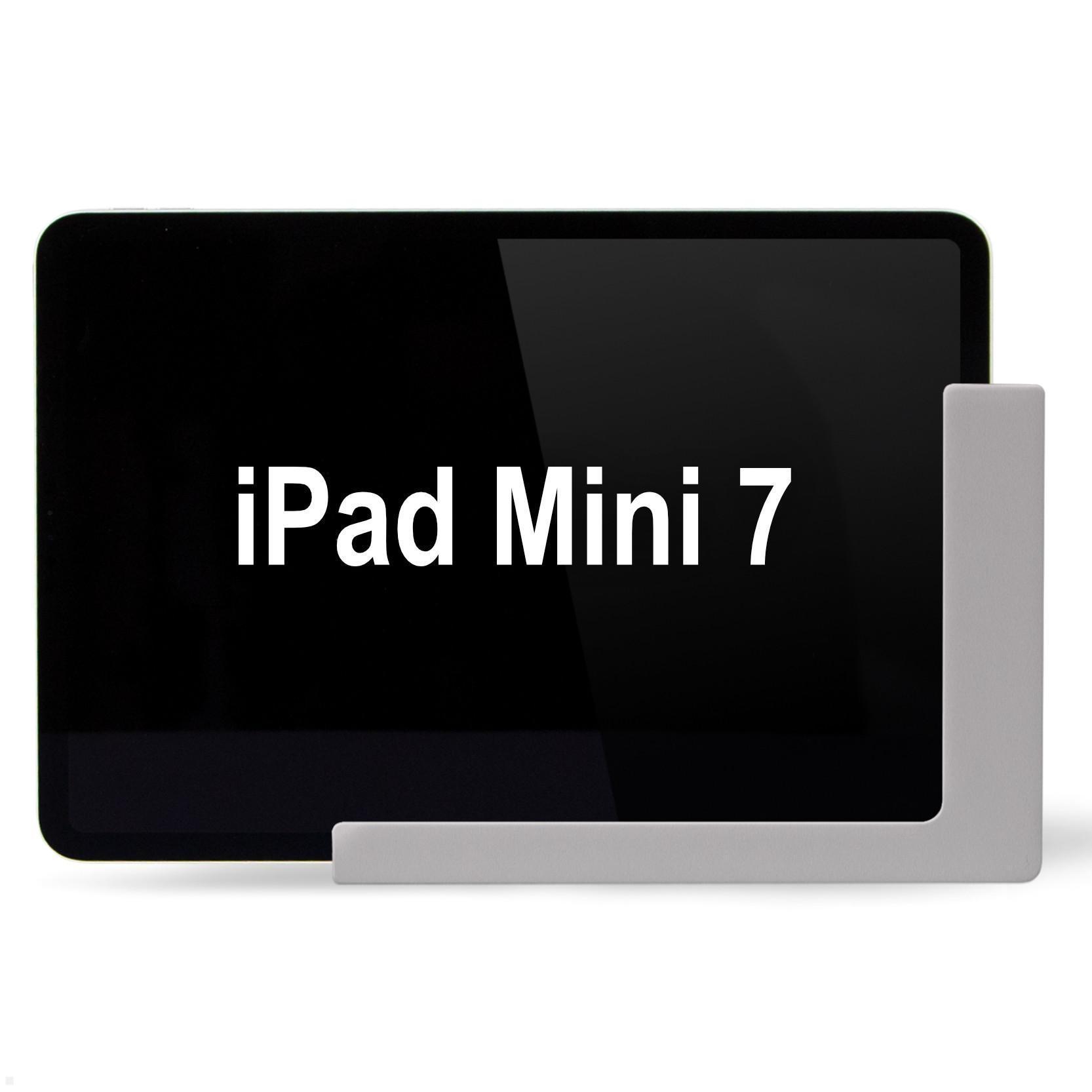 TabLines TWP043S iPad Wandhalterung mit Ladefunktion für Apple iPad Mini-7 (A17 Pro), silber