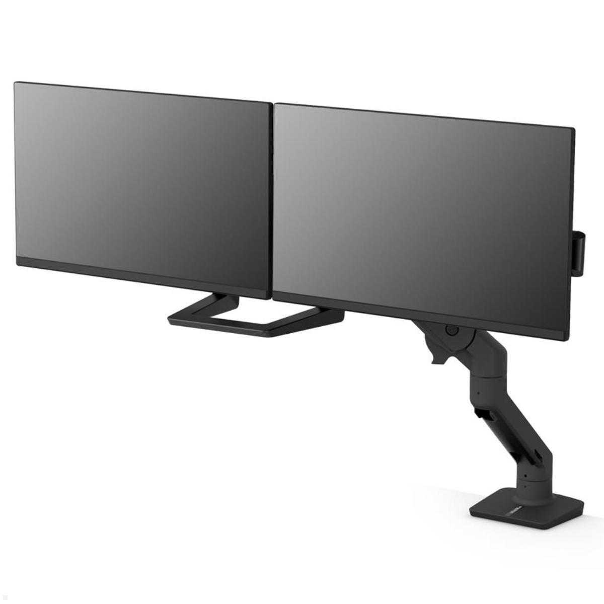 Dual Monitorhalter USM Tisch Ergotron HX, schwarz 46-477-225