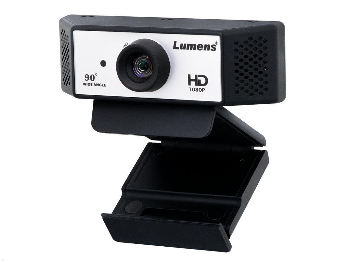 Lumens Videokonferenz Kamera Full HD USB mit Mikro, VC-B2U, ausgeklappt links Lumens Videokonferenz Kamera Full HD USB mit Mikro, VC-B2U, ausgeklappt links