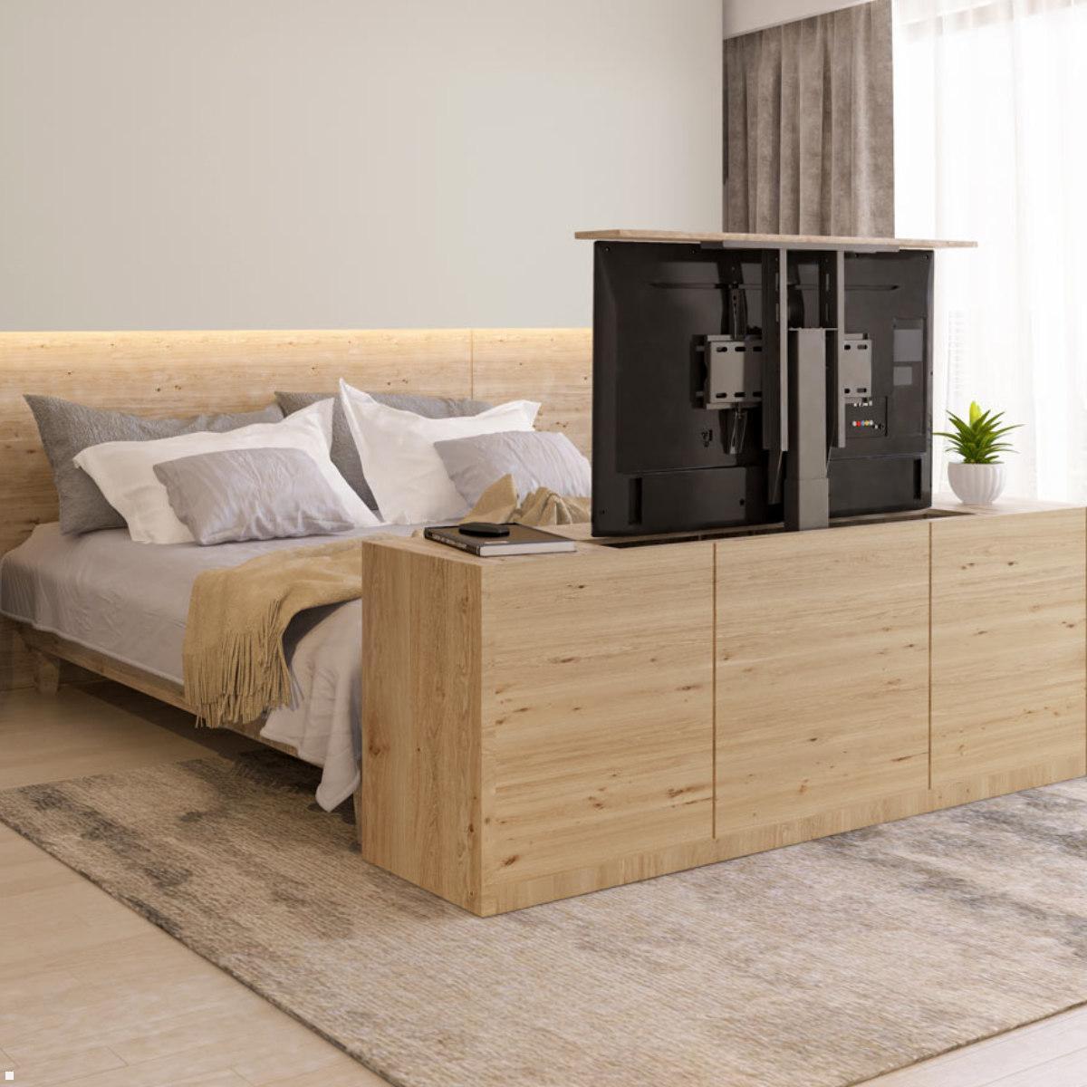 MonLines MLS006B Einbau TV Lift bis 65Zoll elektrisch, 890 Hub, schwarz Anwendung Modern Living Bedroom MonLines MLS006B Einbau TV Lift bis 65Zoll elektrisch, 890 Hub, schwarz Anwendung Modern Living Bedroom