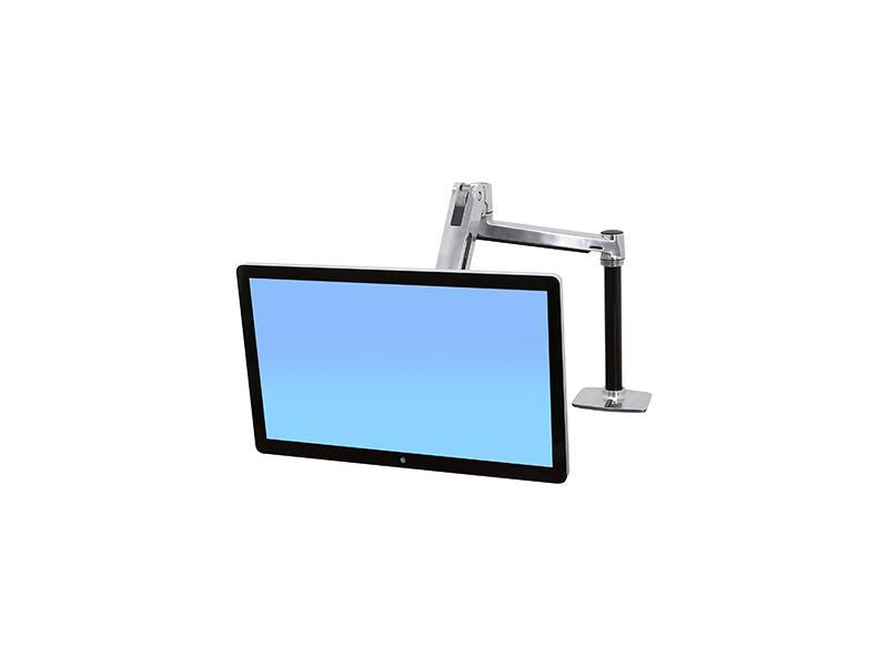 Ergotron LX HD Sitz-Steh Tischhalterung mit Monitorarm (45-384-026)