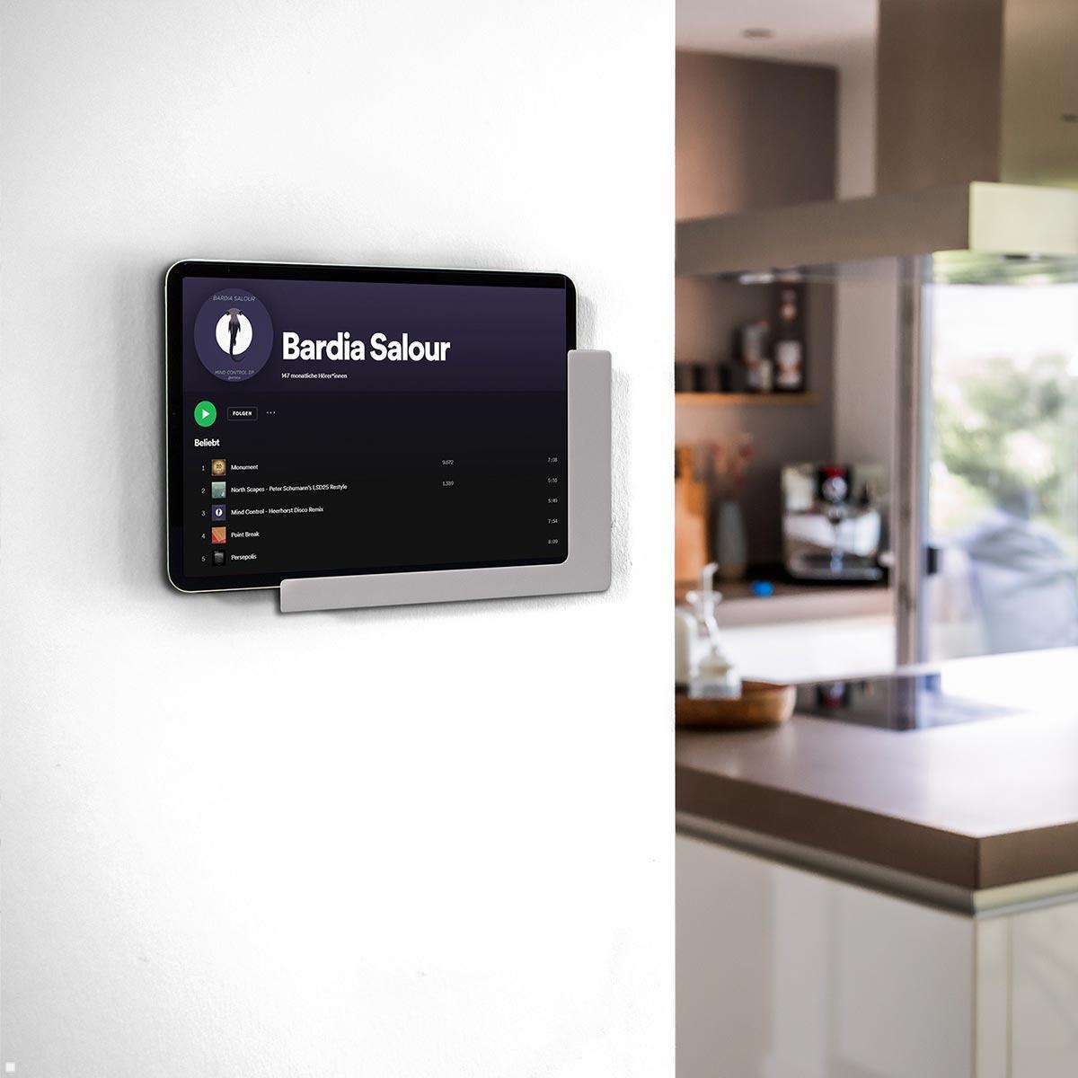 TabLines TWP024W Wandhalterung für Apple iPad Mini 4/5, weiß, Anwendung Musik, Abb. ähnlich TabLines TWP024W Wandhalterung für Apple iPad Mini 4/5, weiß, Anwendung Musik, Abb. ähnlich