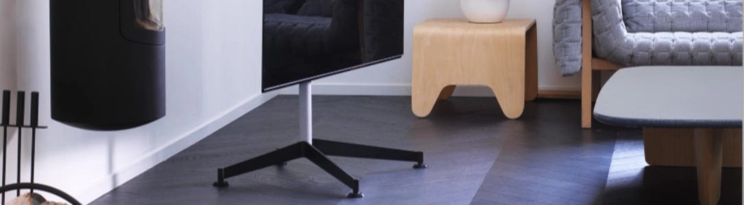 Höhenverstellbare Bodenständer für 37-49 Zoll Monitore, Monitorhalter