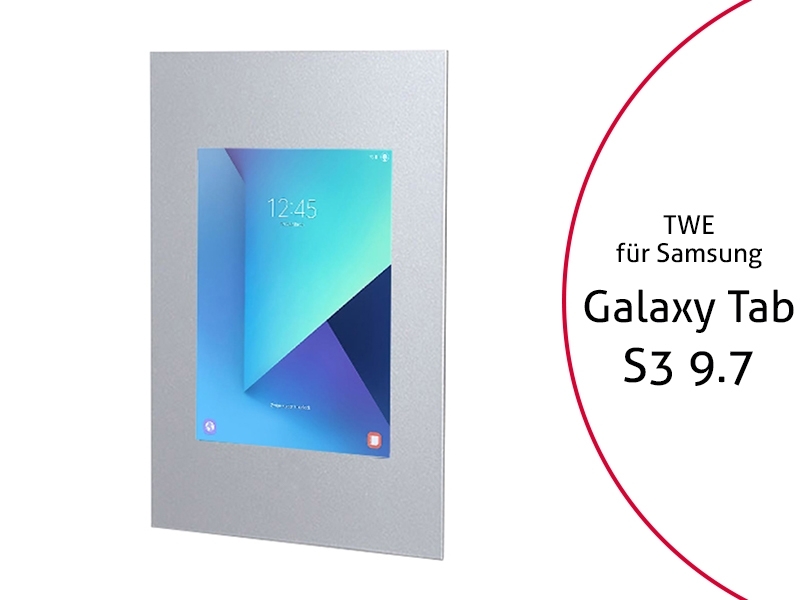 TabLines TWE038S Tablet Wandeinbau für Samsung Tab S3 9.7, silber TabLines TWE038S Tablet Wandeinbau für Samsung Tab S3 9.7, silber