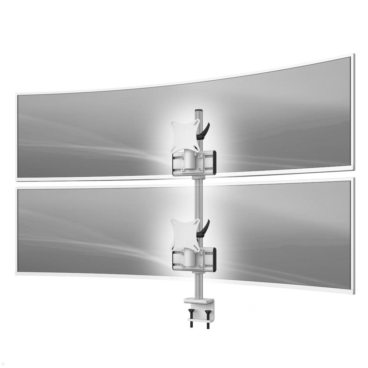 MonLines MTH251G Monitorhalter für 2 Curved Monitore übereinander bis 57 Zoll mit Tischklemme, grau MonLines MTH251G Monitorhalter für 2 Curved Monitore übereinander bis 57 Zoll mit Tischklemme, grau