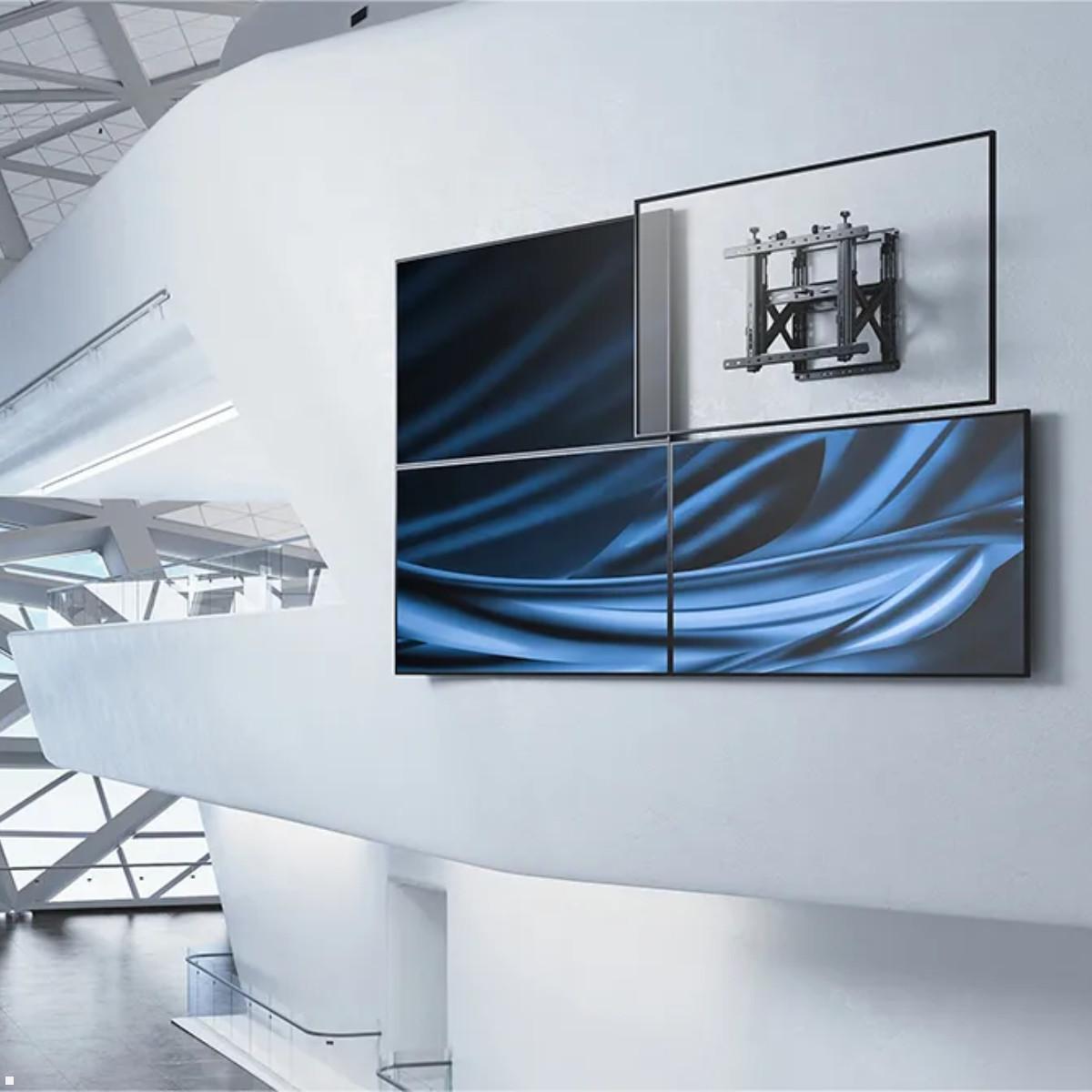 Videowall TV Wandhalterung, Neomounts WL95-900BL16, Anewendung Werbefläche