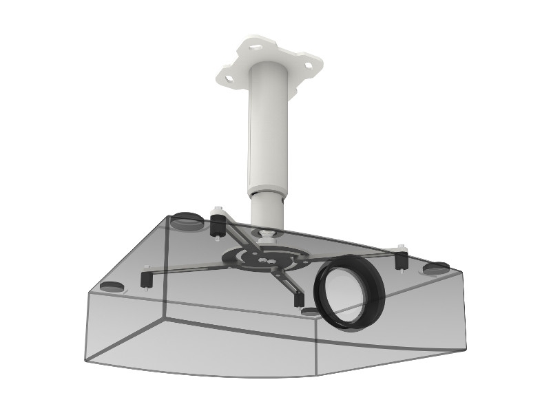 HASLED Beamerhalterung Decke 2er Set - 360° Verstellbar, Aluminium, Max. 3kg Pro Halterung