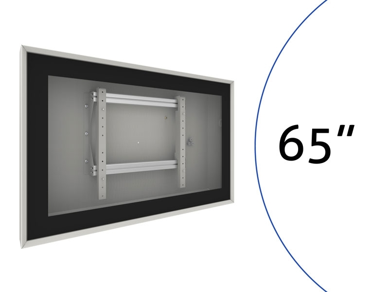 SmartMetals Indoor Gehäuse Wandhalter für Display 65 Zoll Querformat