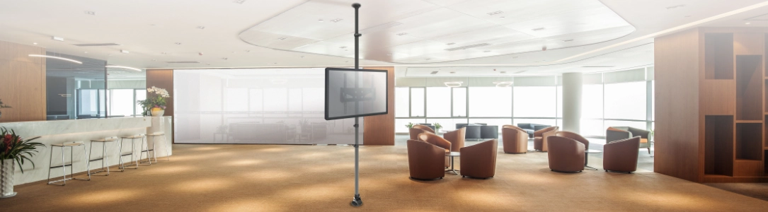 Boden-Deckenhalterung für 37-49 Zoll Monitore
